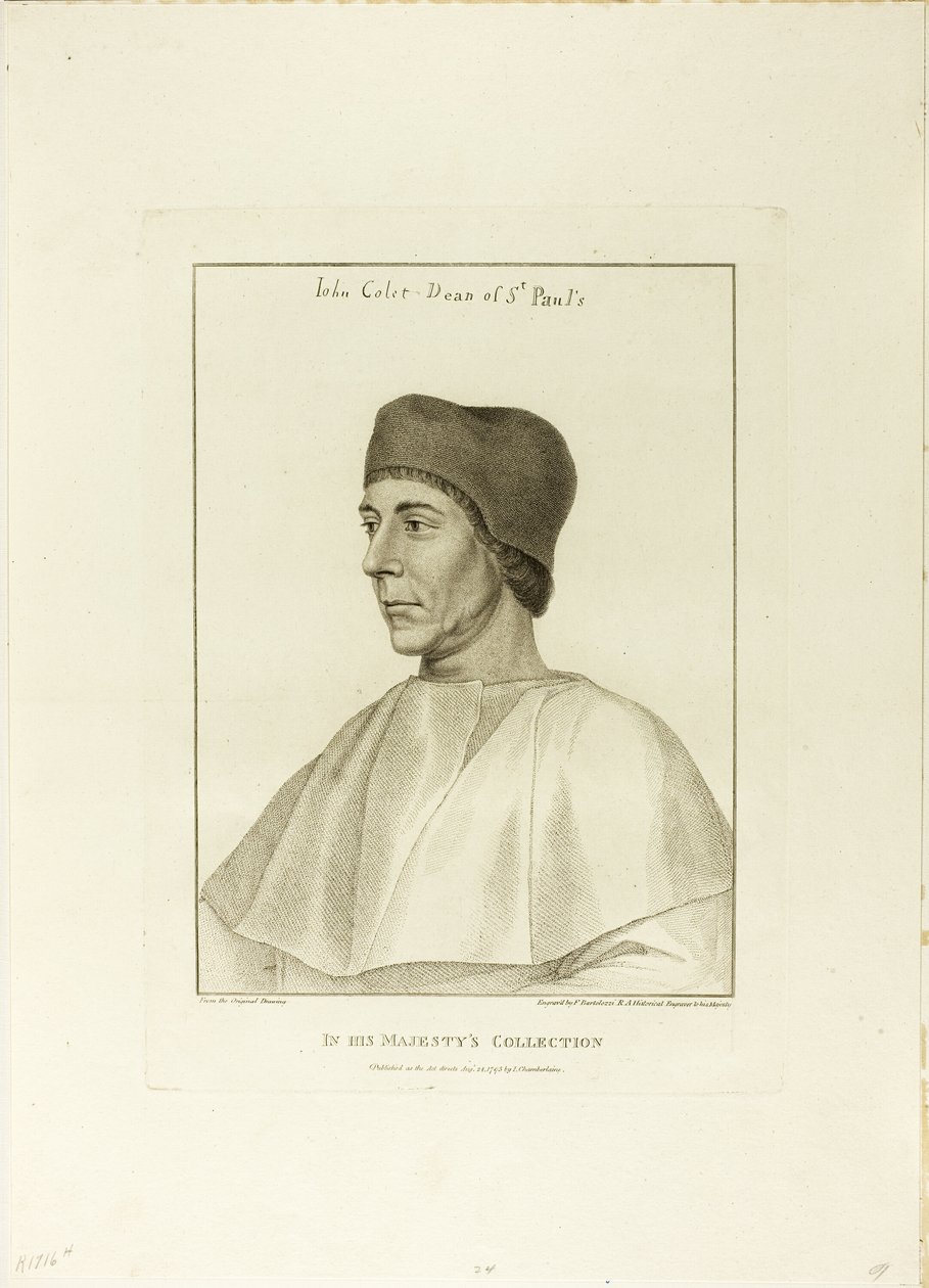 John Colet av Francesco Bartolozzi