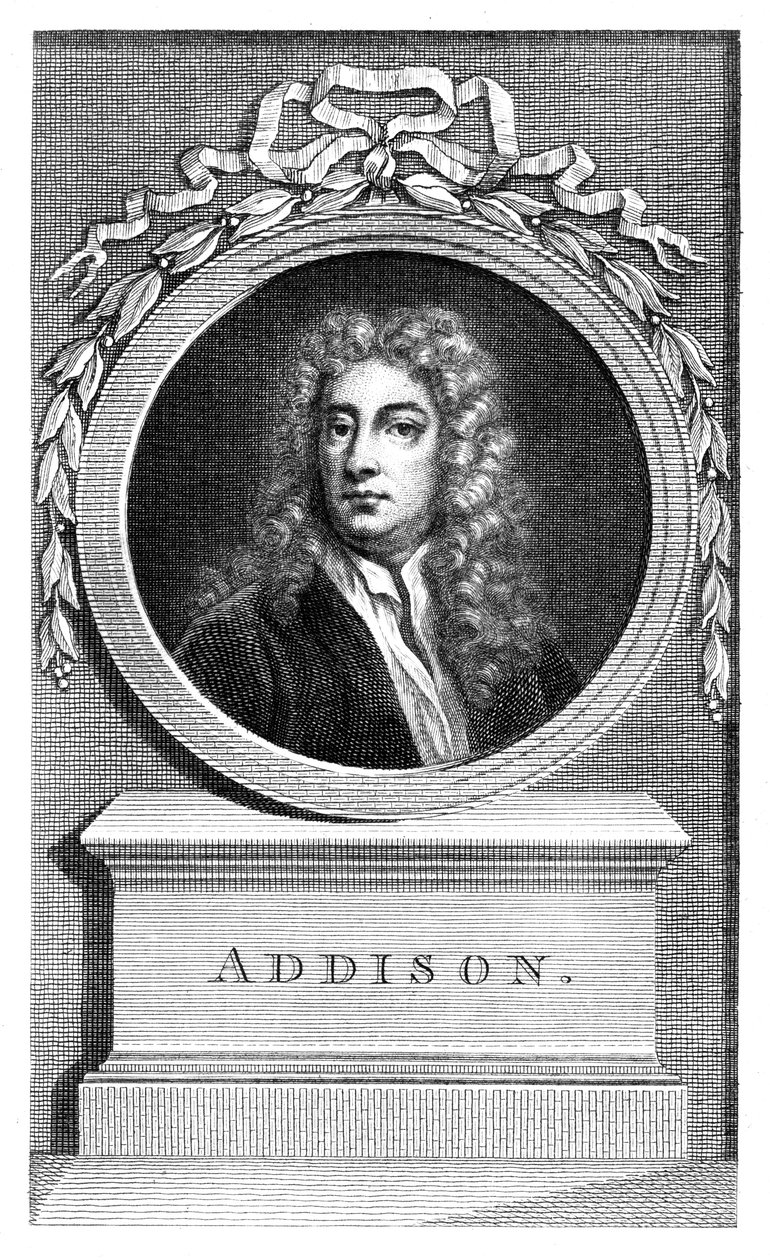 Joseph Addison, engelsk politiker och författare. av Francesco Bartolozzi