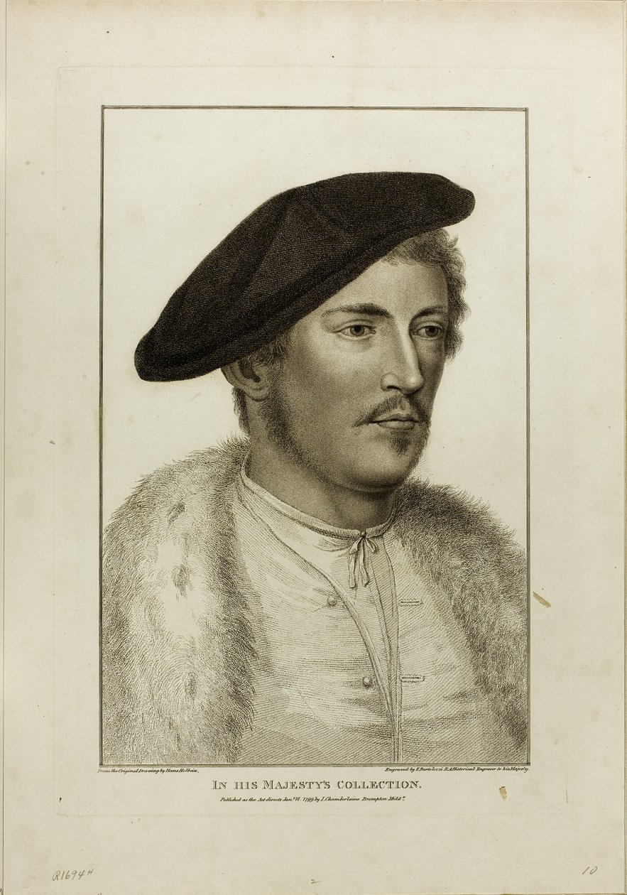 Porträtt av en ung man av Francesco Bartolozzi