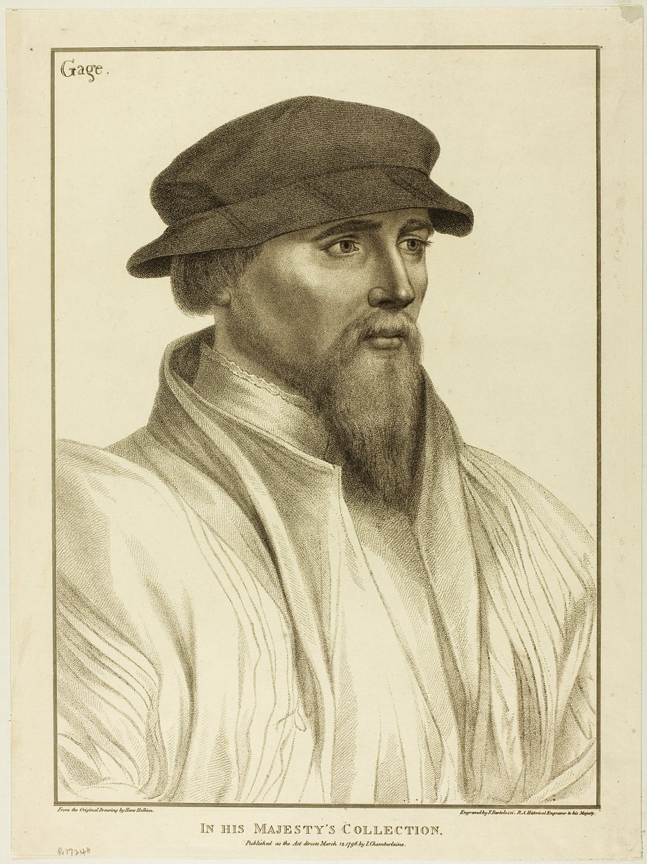 Sir John Gage av Francesco Bartolozzi