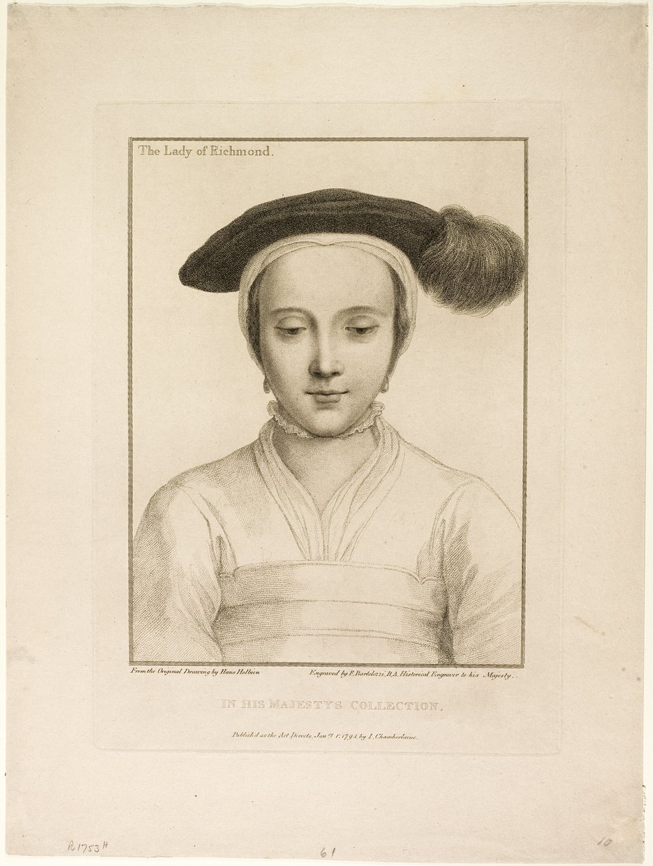 The Lady of Richmond av Francesco Bartolozzi