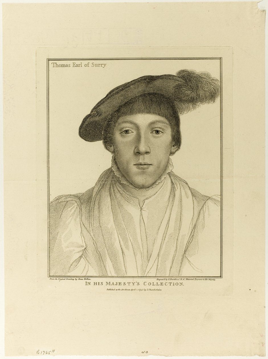 Thomas Earl av Surrey av Francesco Bartolozzi