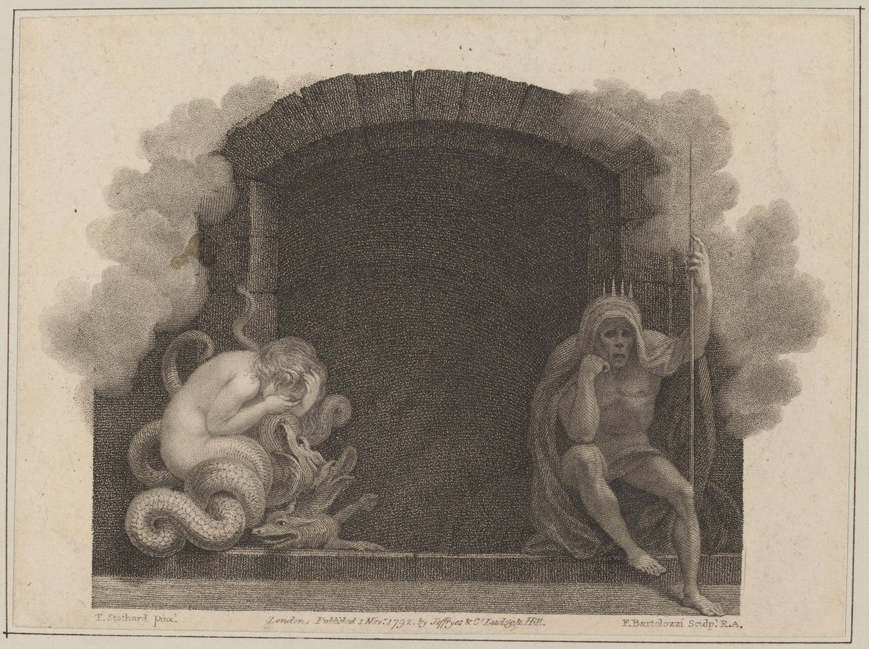 Dödens grav av Francesco Bartolozzi after Thomas Stothard