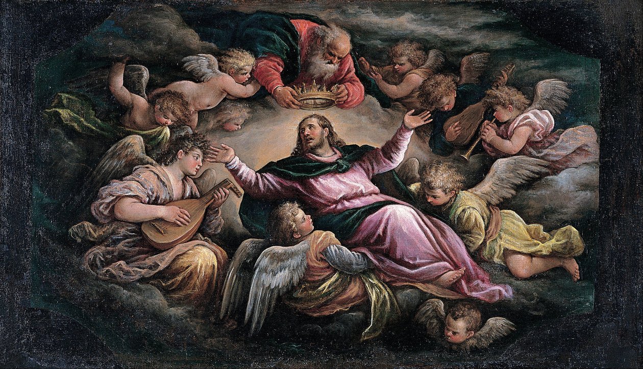 Kristus i härlighet av Francesco Bassano the Younger