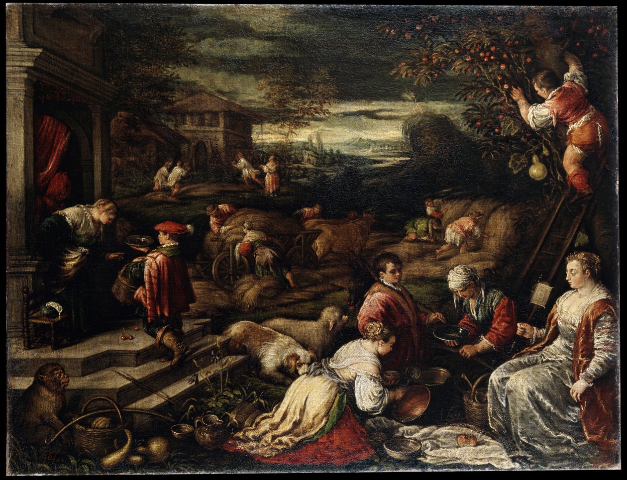 Sommar, 1500-talet av Francesco Bassano the Younger