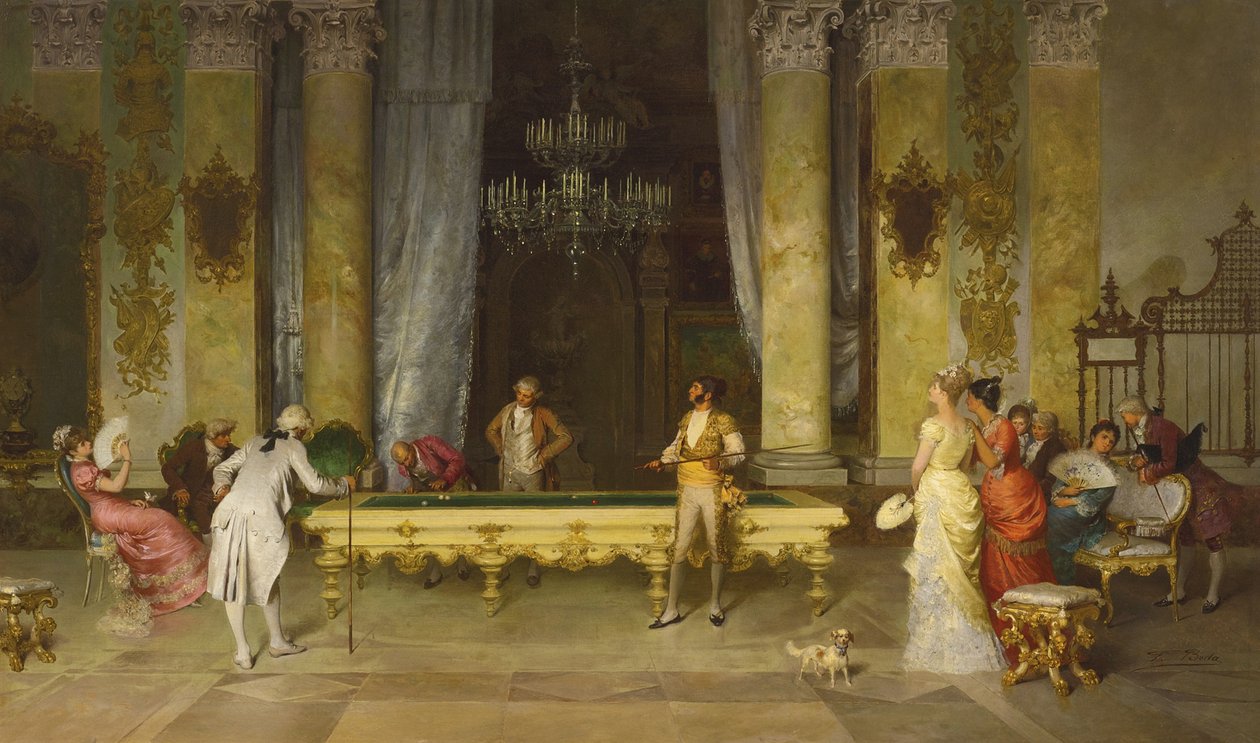 Spelet biljard av Francesco Beda