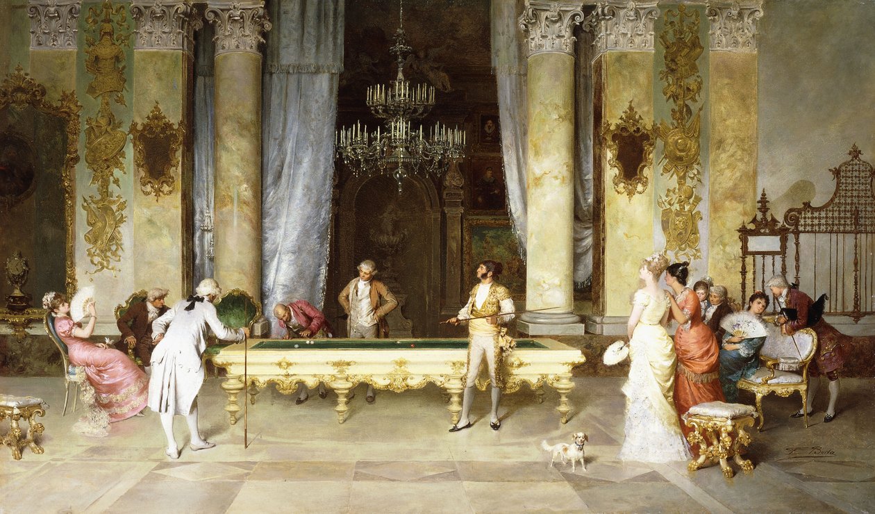 Biljardspelet av Francesco Beda