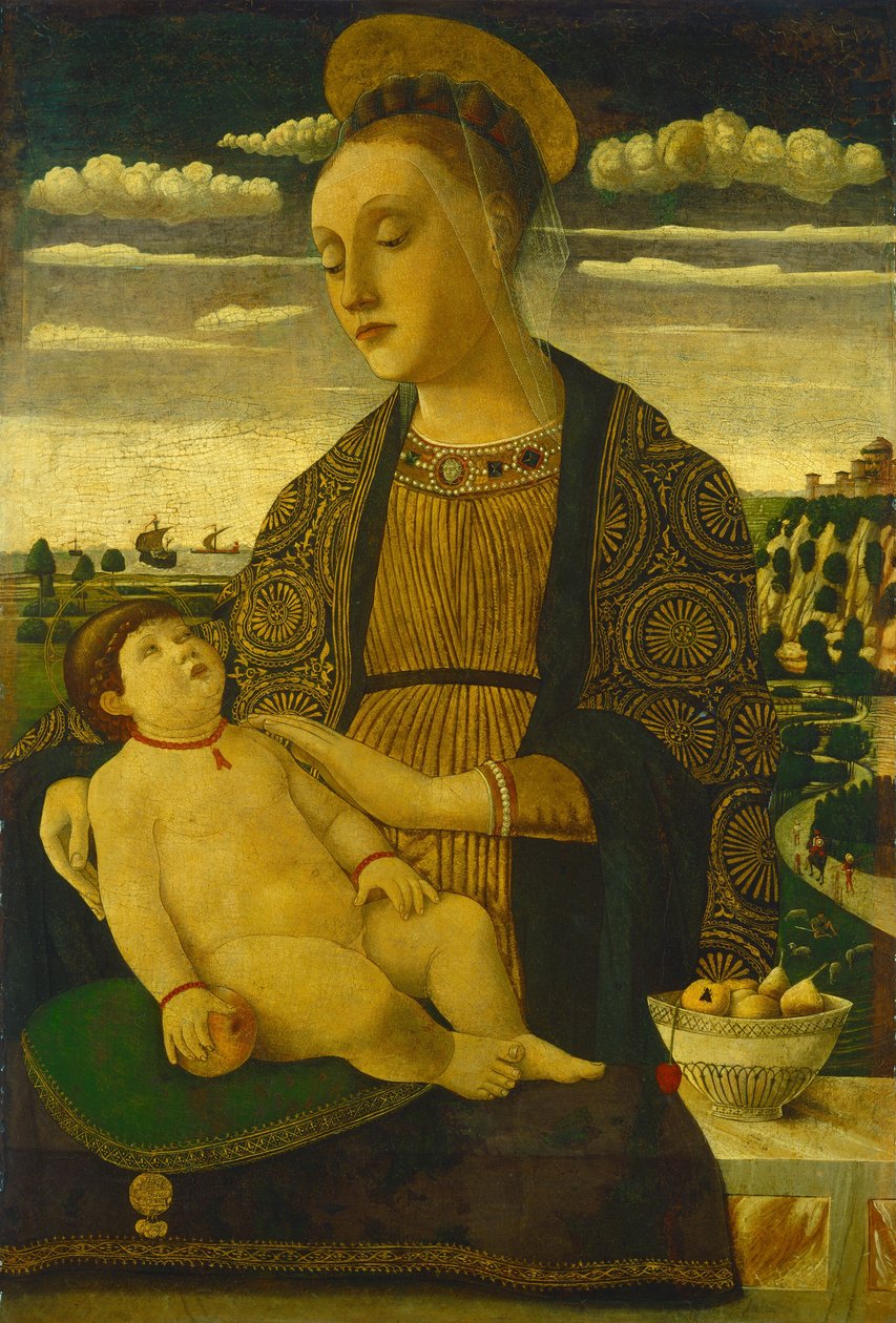 Madonna och barn, sent 1460-tal. av Francesco Benaglio