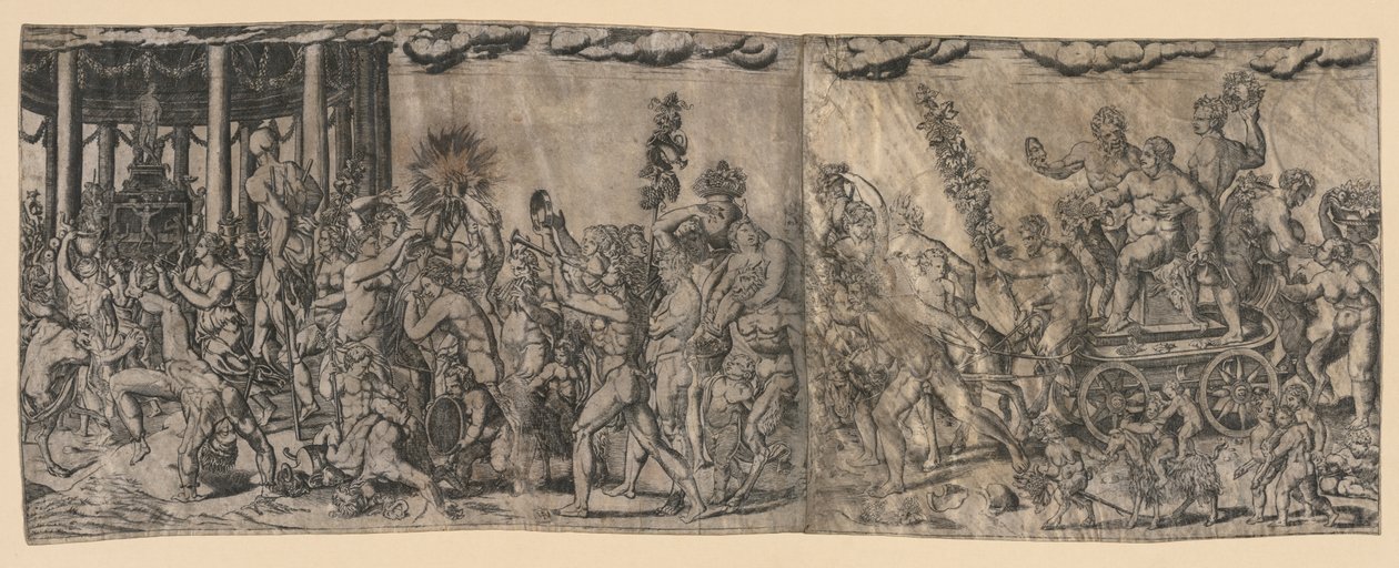 Bacchanalisk scen av Francesco Bertelli