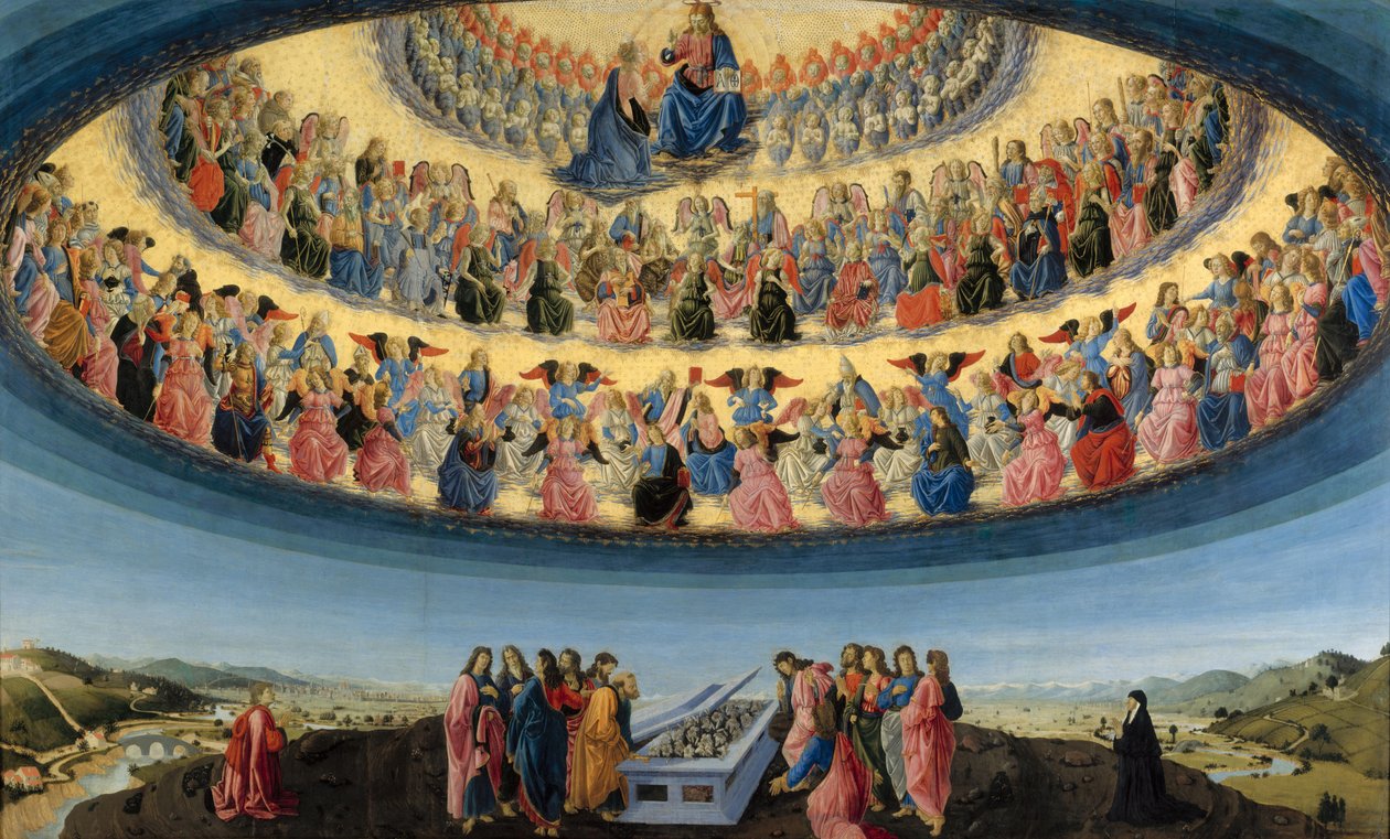 The Assumption of the Virgin, ca 1475 av Francesco Botticini