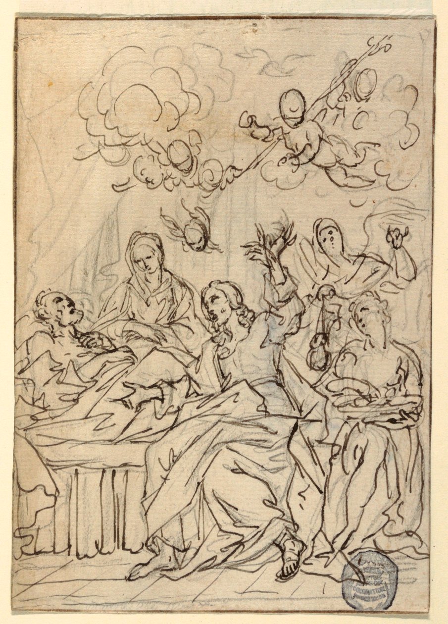 St Josephs död av Francesco Coghetti