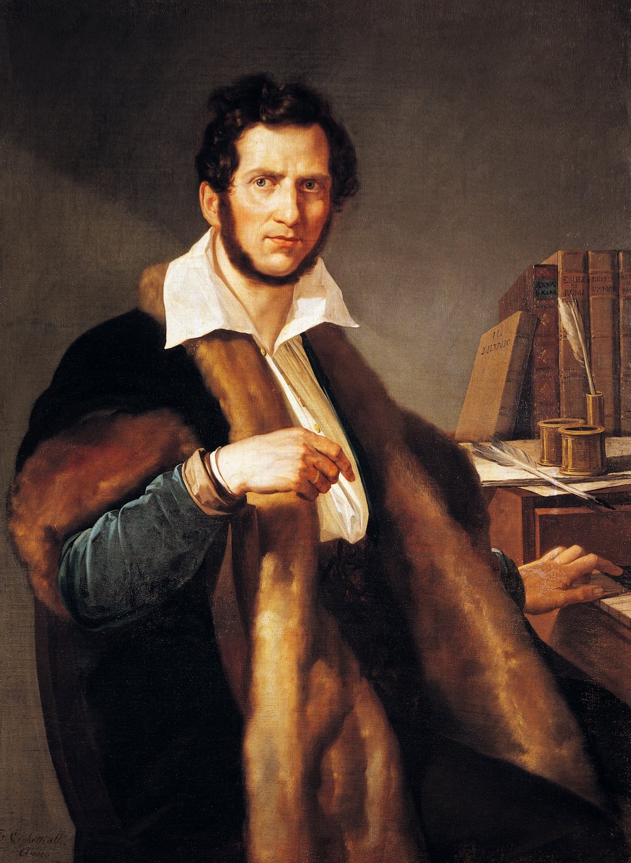 Porträtt av Gaetano Donizetti (Bergamo av Francesco Coghetti
