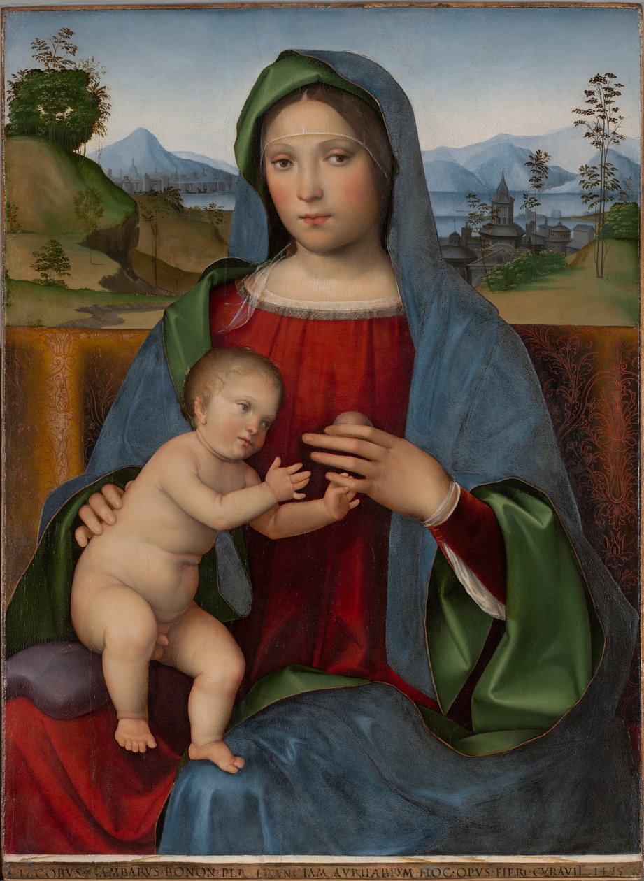 Virgin and Child: The Gambaro Madonna av Francesco Francia