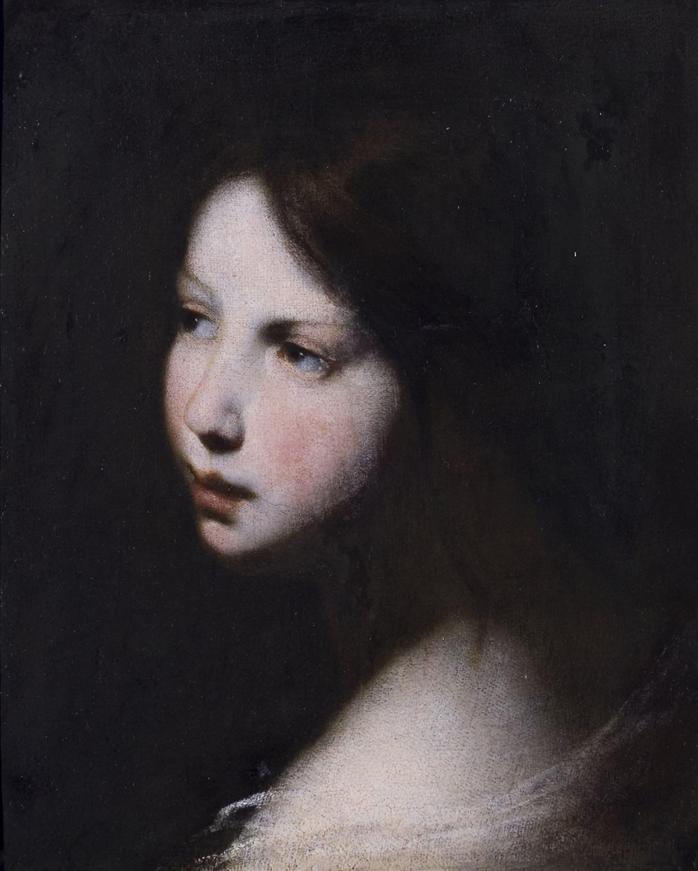 Head of a Girl, ca 1640 av Francesco Furini