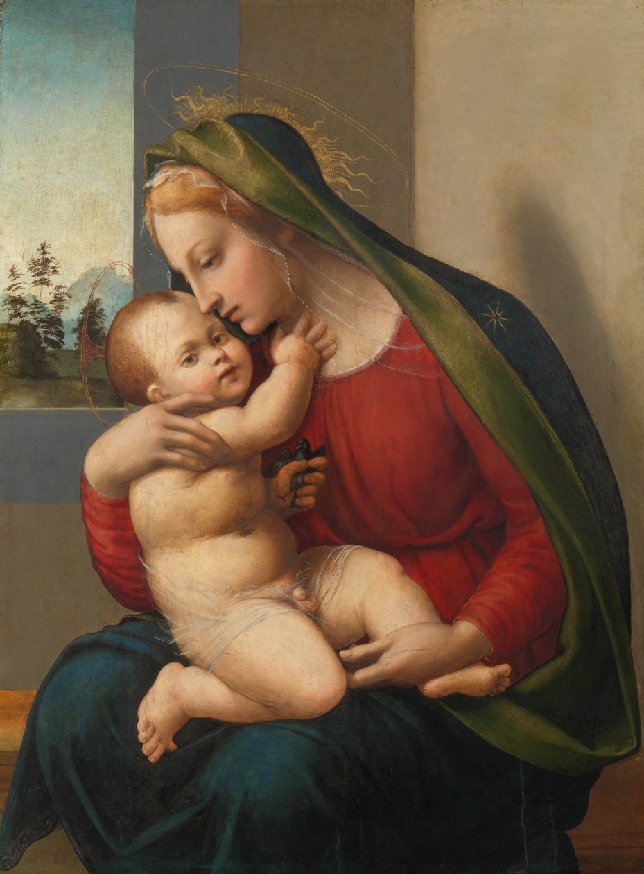 Madonna och barn, ca. 1520. av Francesco Granacci
