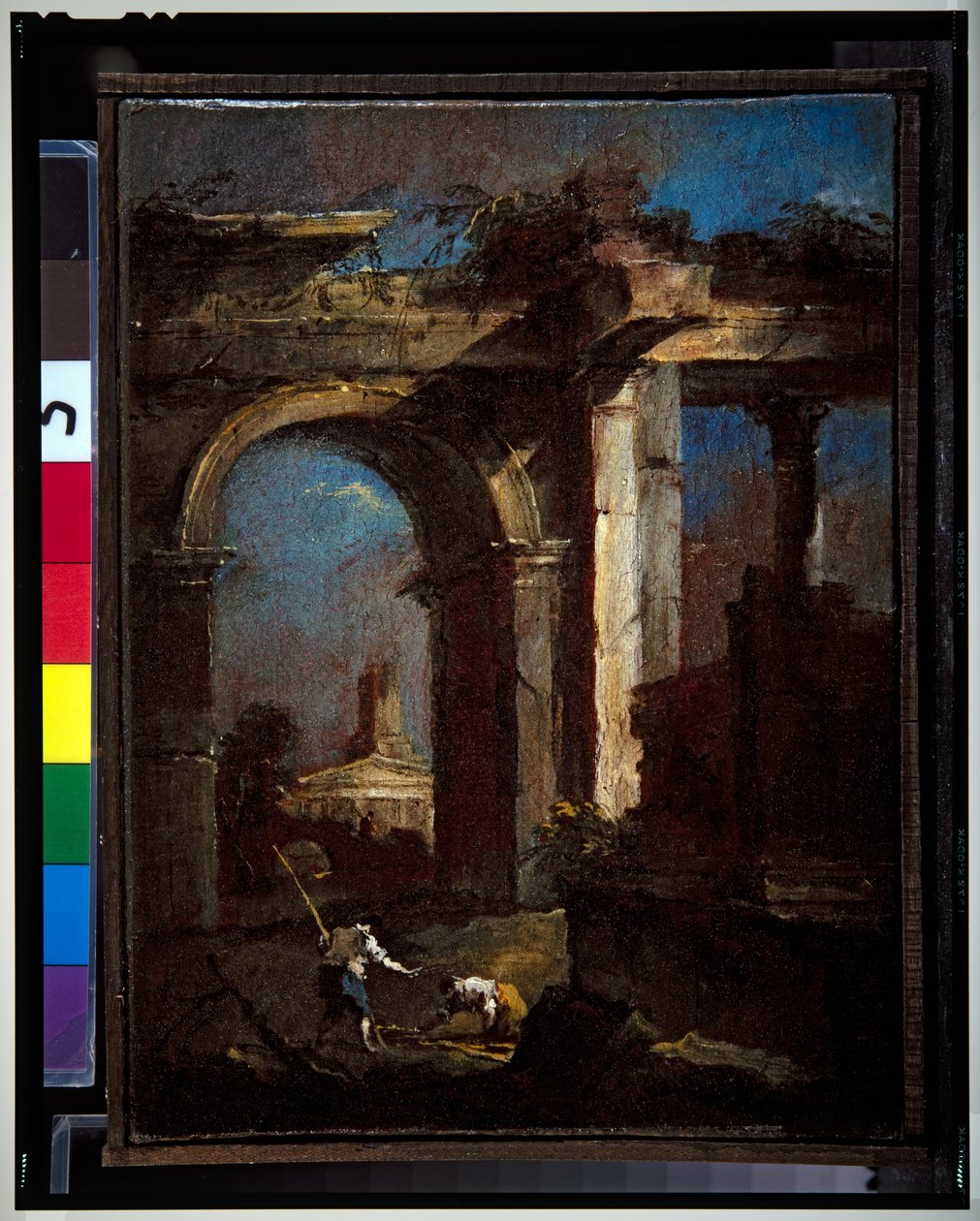 Ett par Capriccio av Francesco Guardi