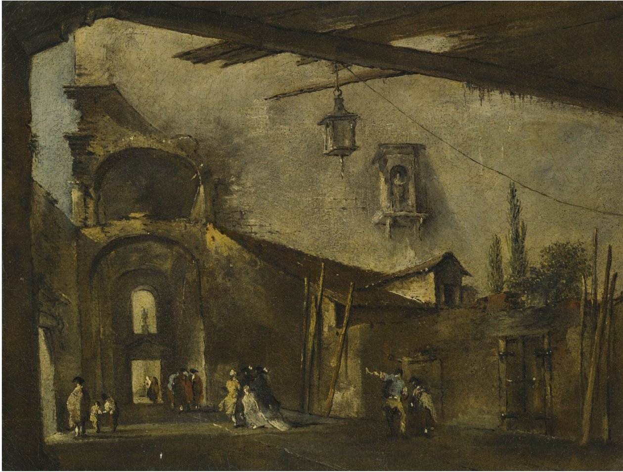 En gata i Venedig av Francesco Guardi