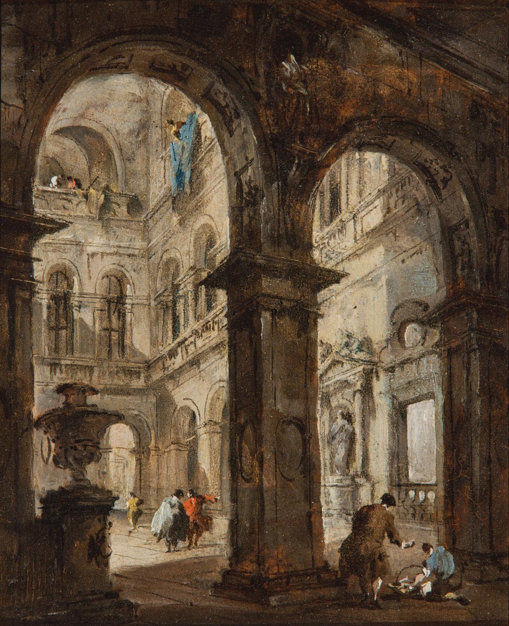 En arkitektonisk capriccio av Francesco Guardi