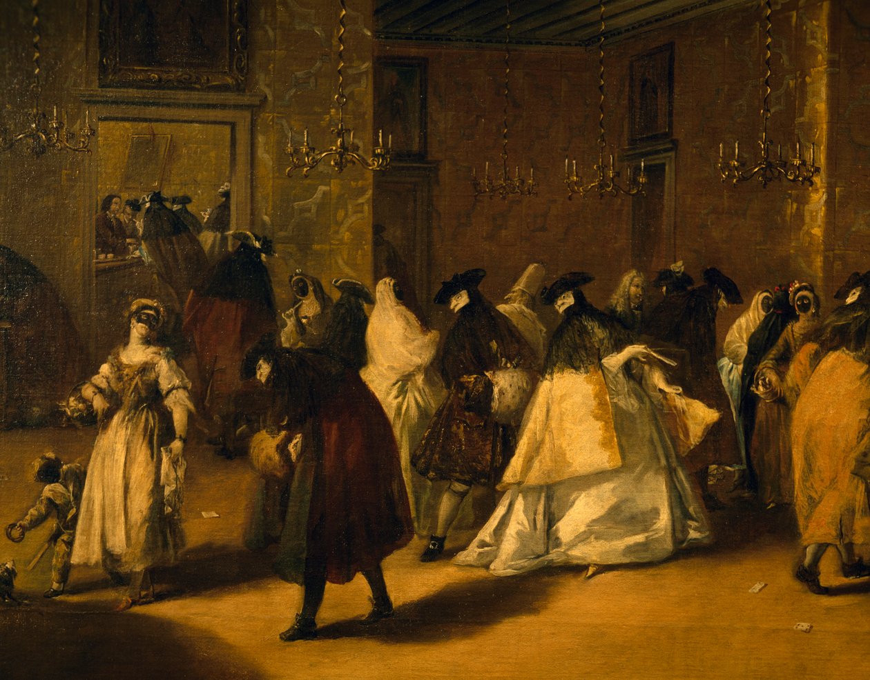 De reducerade (maskerade venetianare) av Francesco Guardi