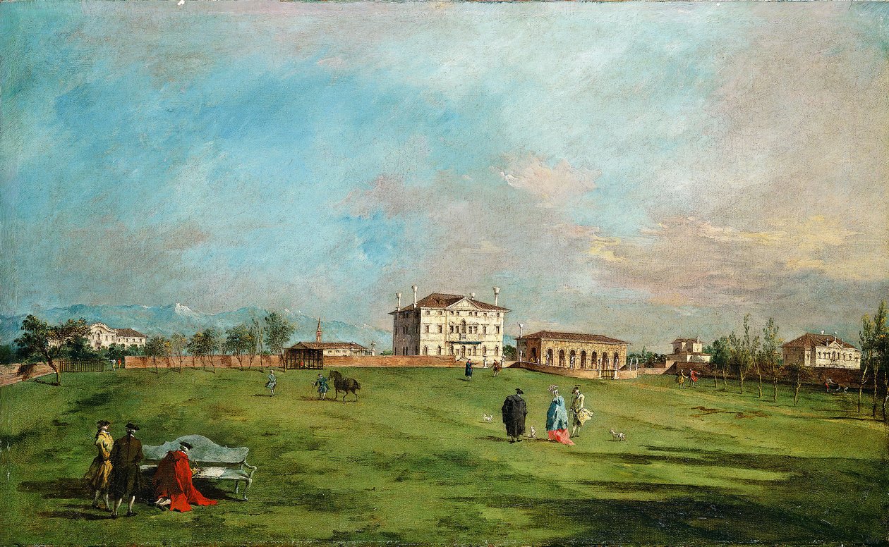 Villa Loredan, Paese, tidigt 1780-tal. av Francesco Guardi