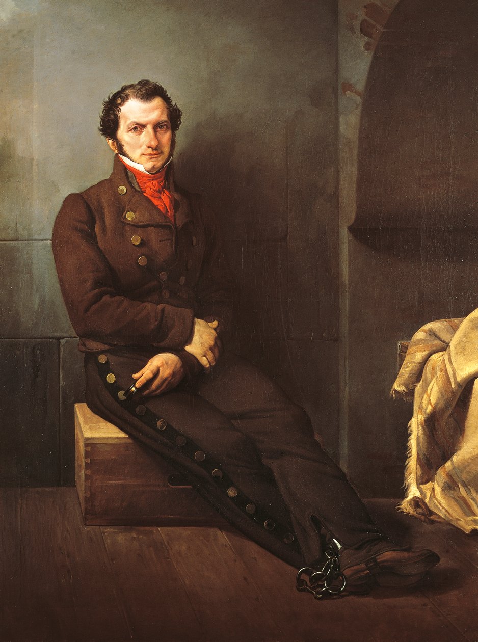 Greve Arese fängslad av Francesco Hayez