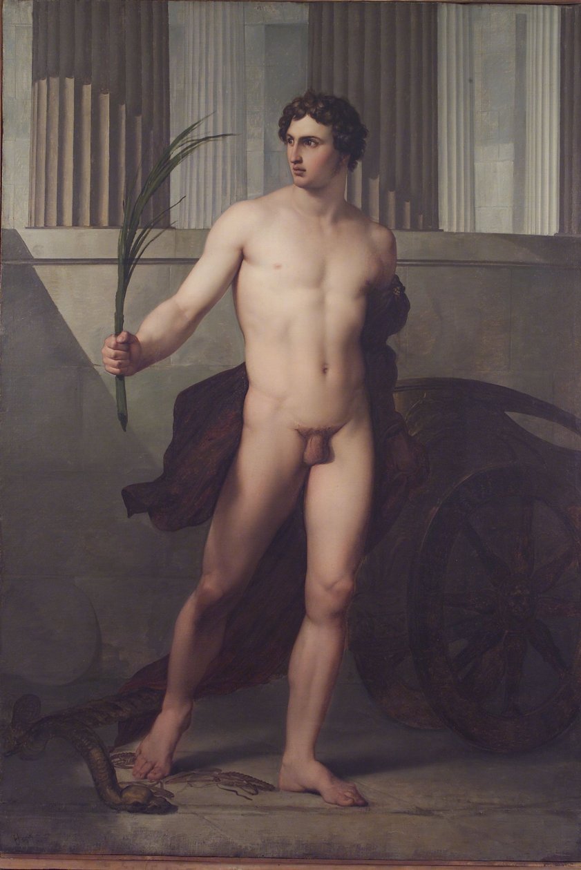 Italienska:  Atleta trionfante Den segerrika idrottaren av Francesco Hayez