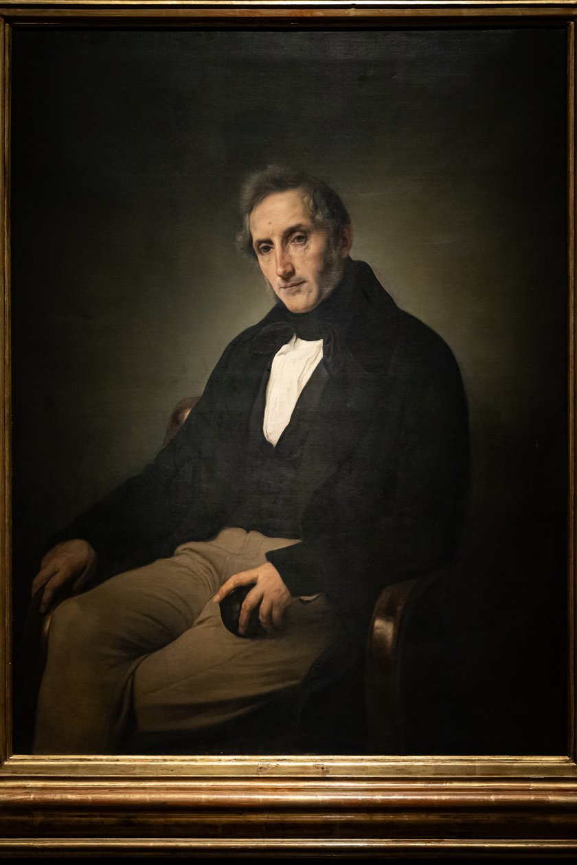 Porträtt av Alessandro Manzoni av Francesco Hayez