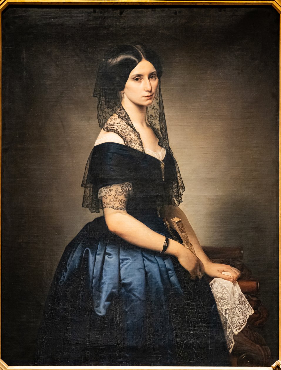 Porträtt av Antonietta Tarsis Basilico av Francesco Hayez
