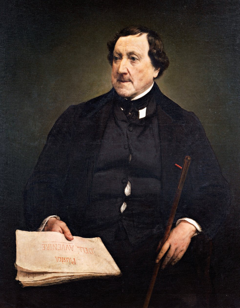 Porträtt av Gioachino Rossini (Pesaro av Francesco Hayez
