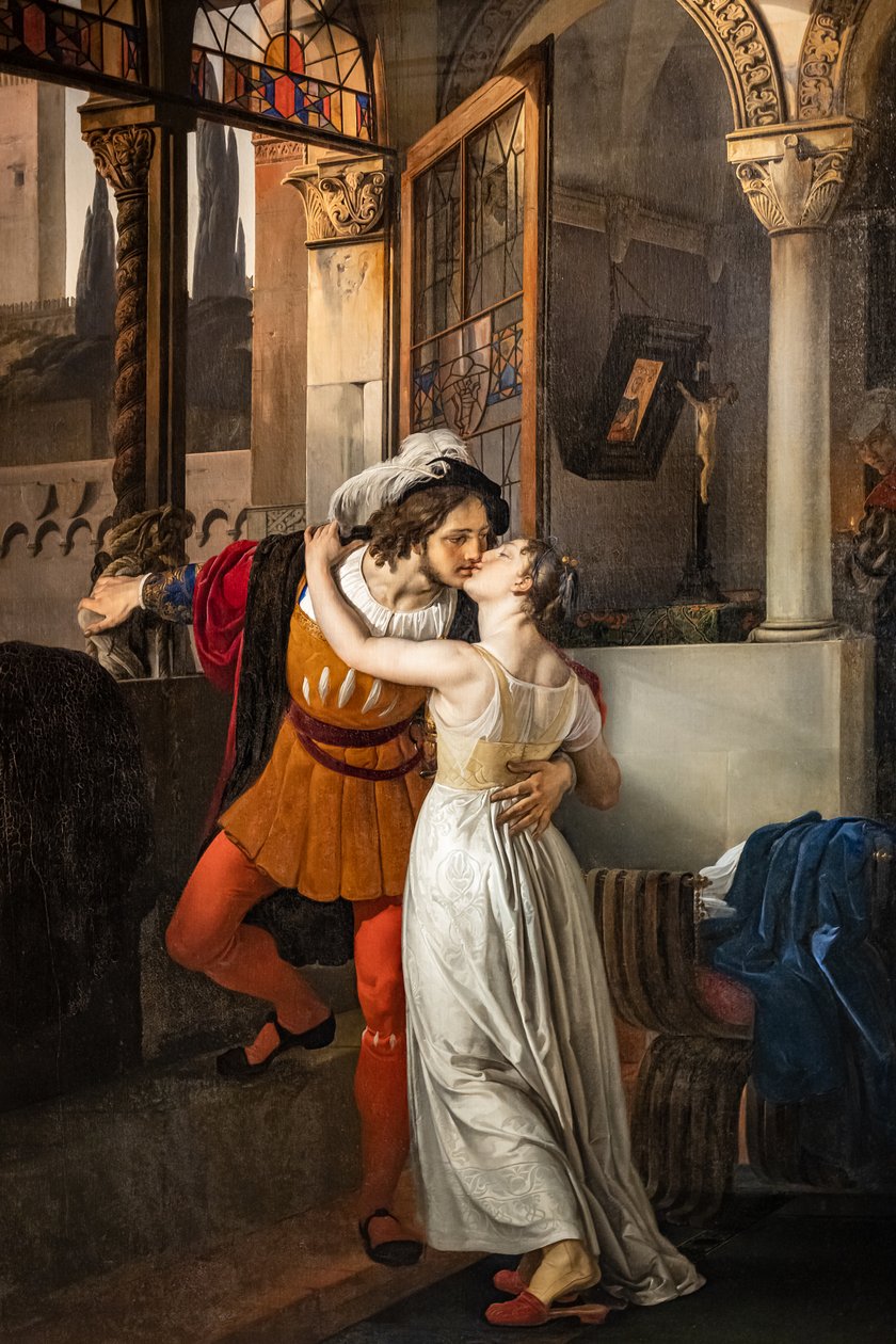 Romeos sista kyss till Julia av Francesco Hayez