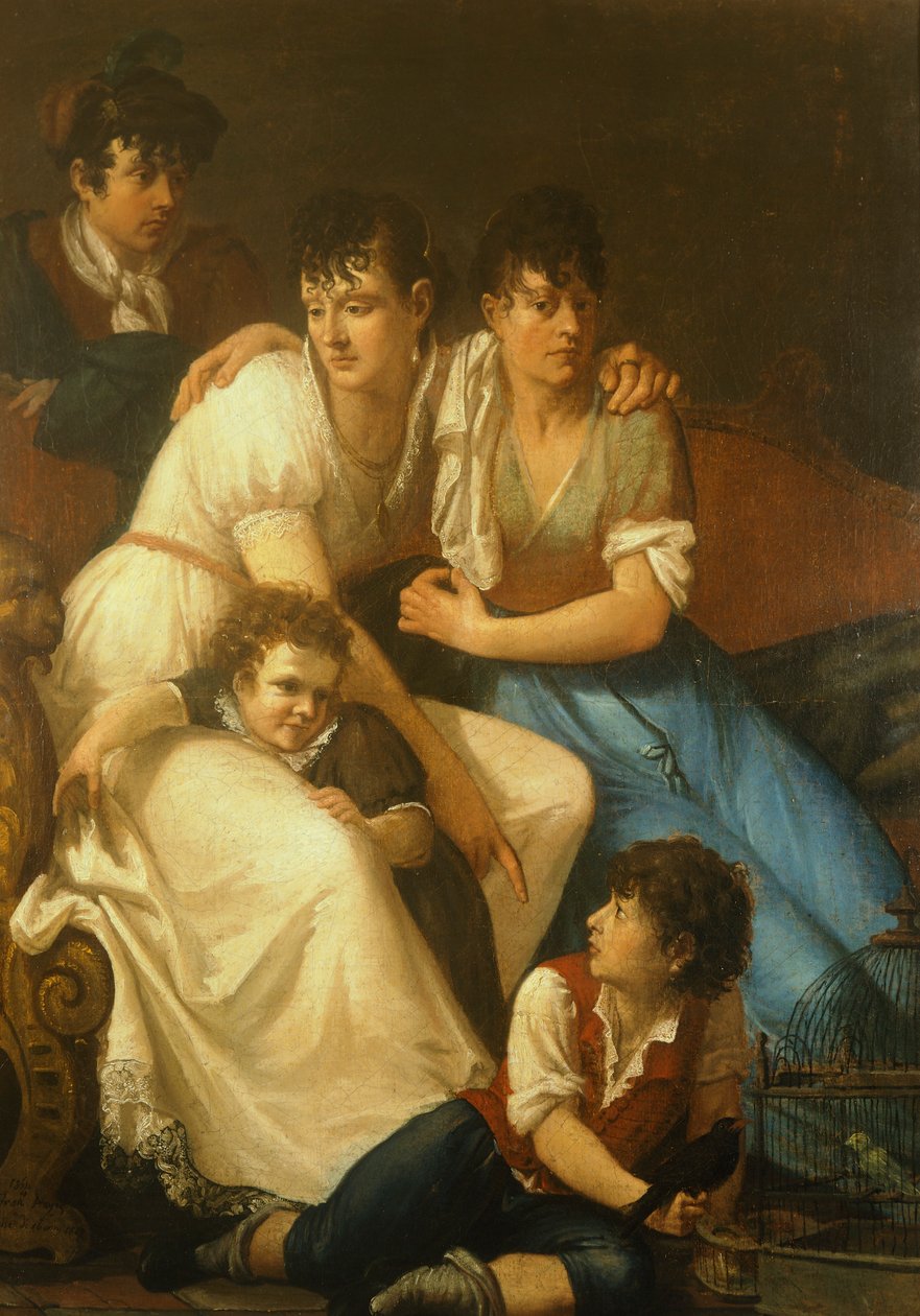 Familjen Hayez av Francesco Hayez