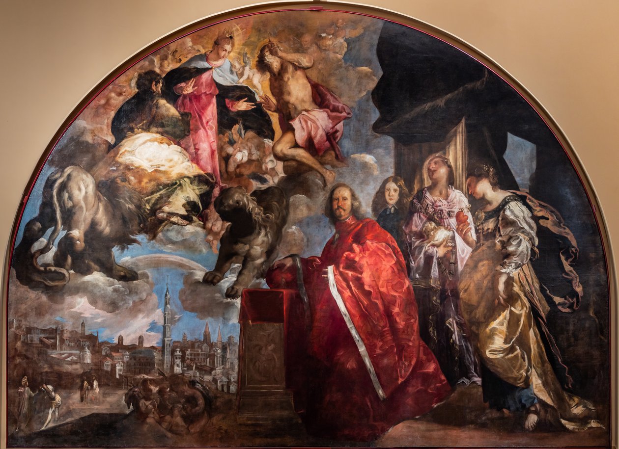 Glorifiering av Podestà Girolamo Priuli av Francesco Maffei
