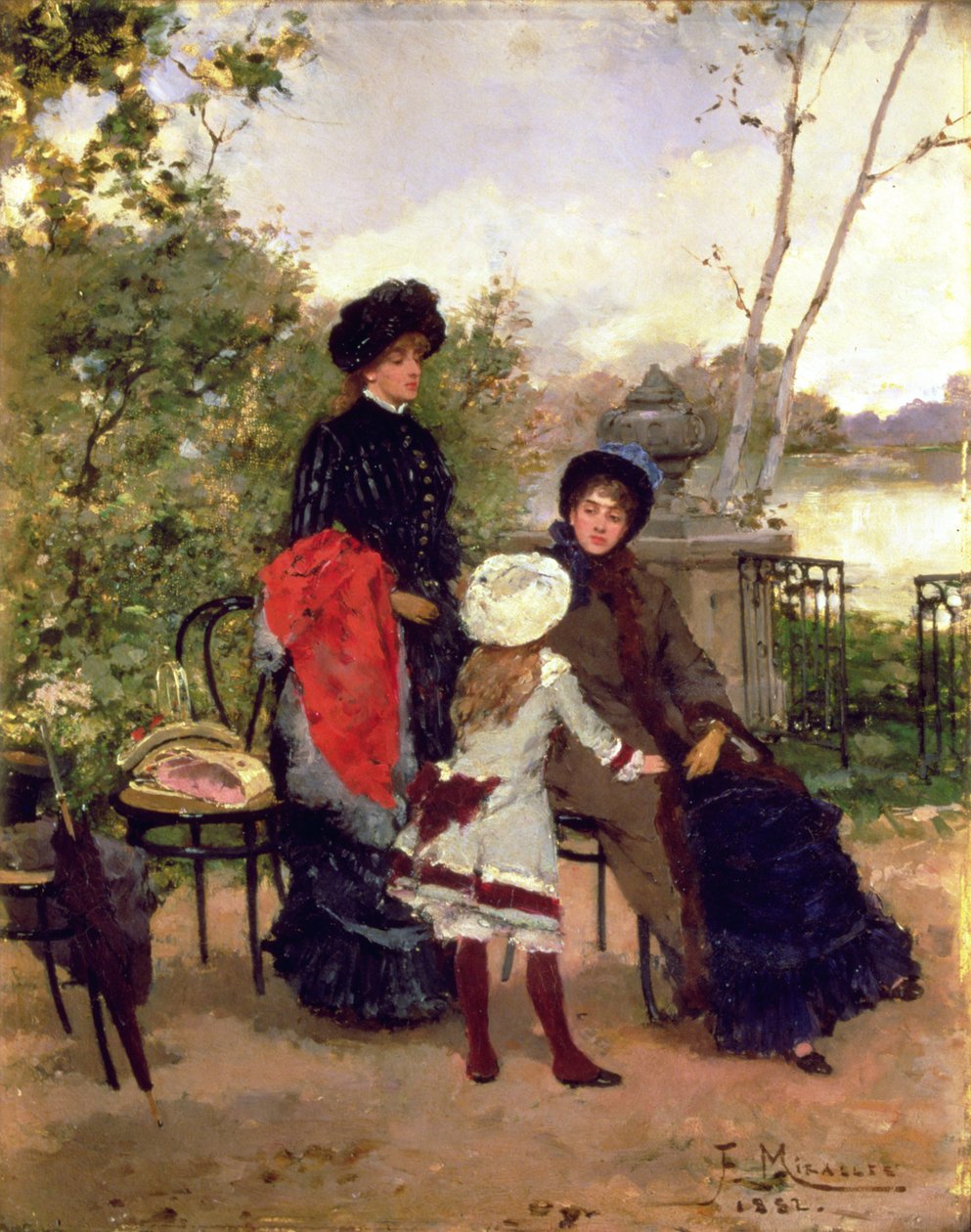 På stranden av sjön av Francesco Miralles Galaup