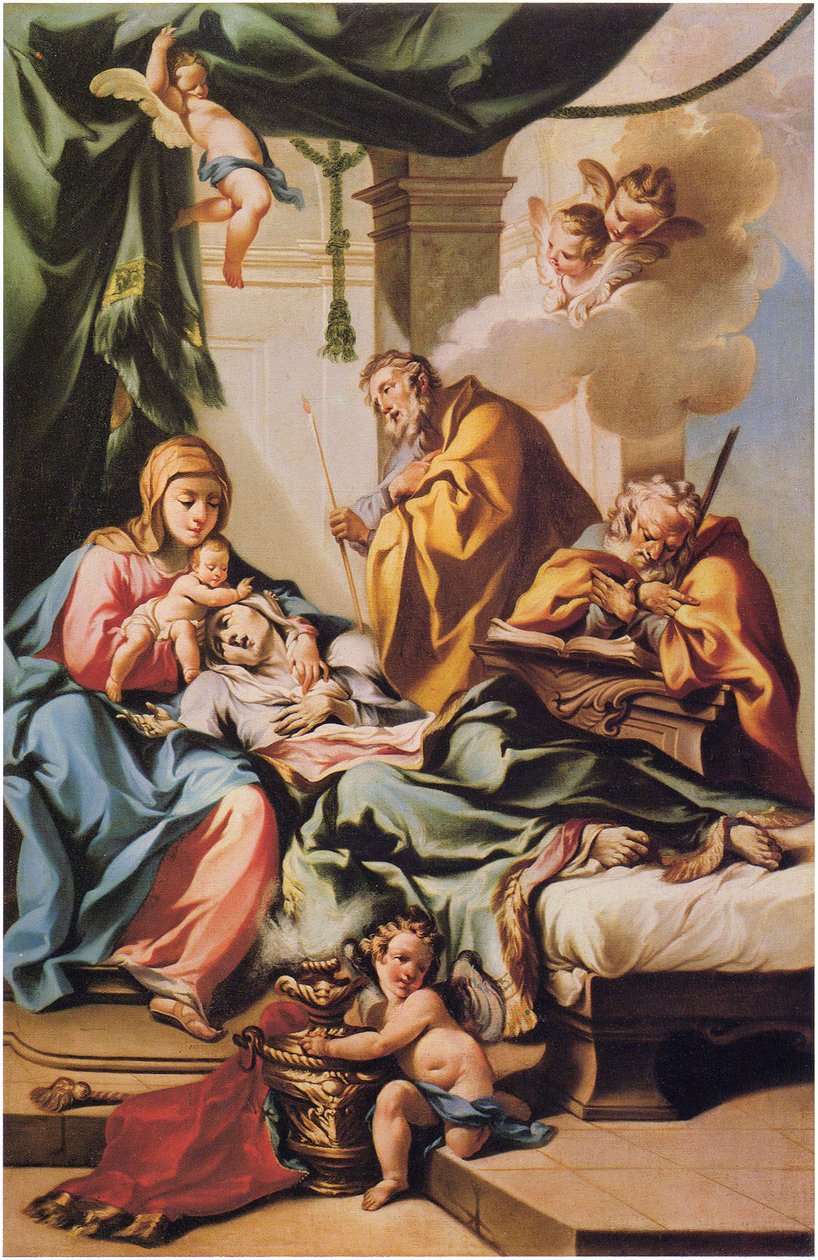 Den heliga Annas död av Francesco Monti