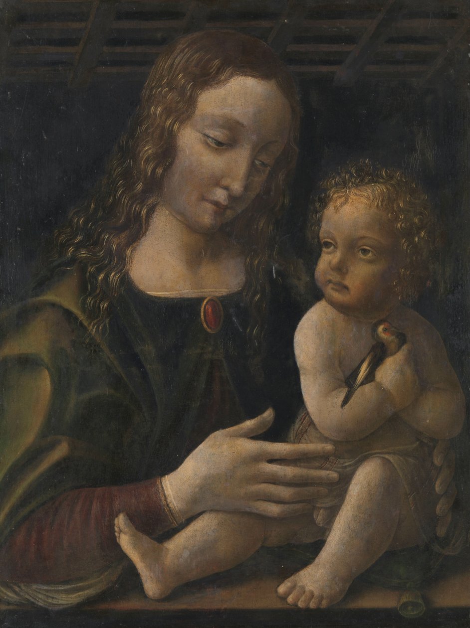 Jungfru och barn av Francesco Napoletano (attributed to)