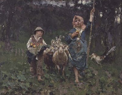 Små herdar av Francesco Paolo Michetti