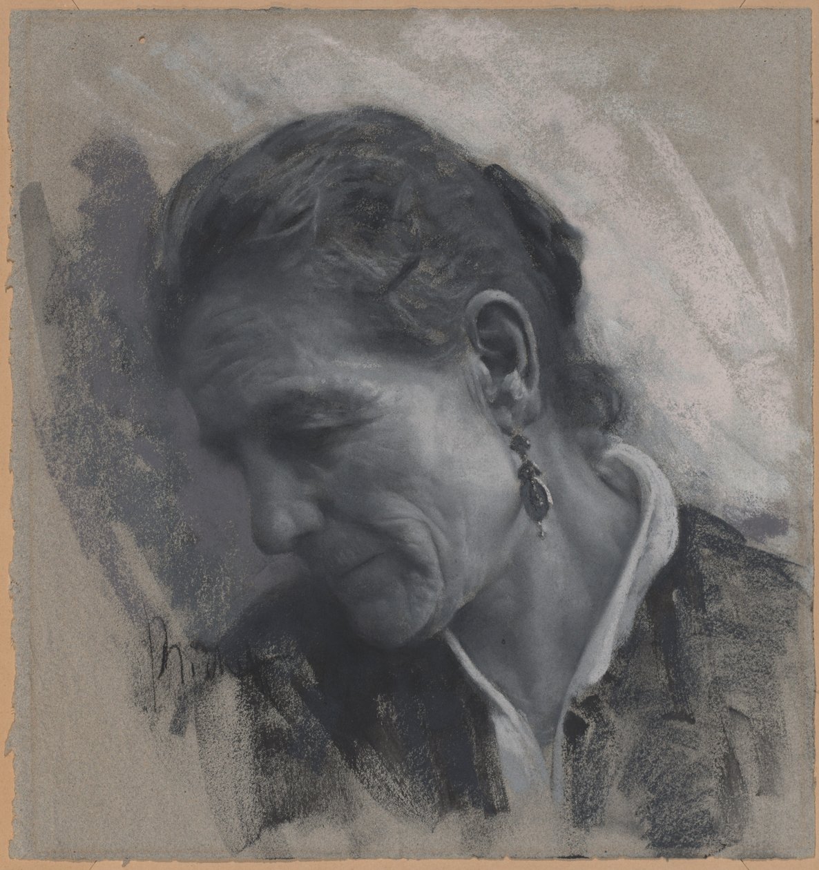 Luisa Carmignani, konstnärens svärmor av Francesco Paolo Michetti