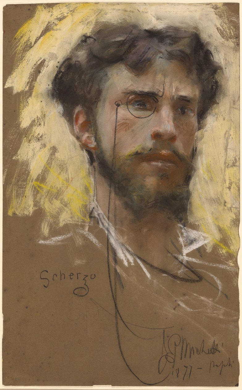 Självporträtt av Francesco Paolo Michetti