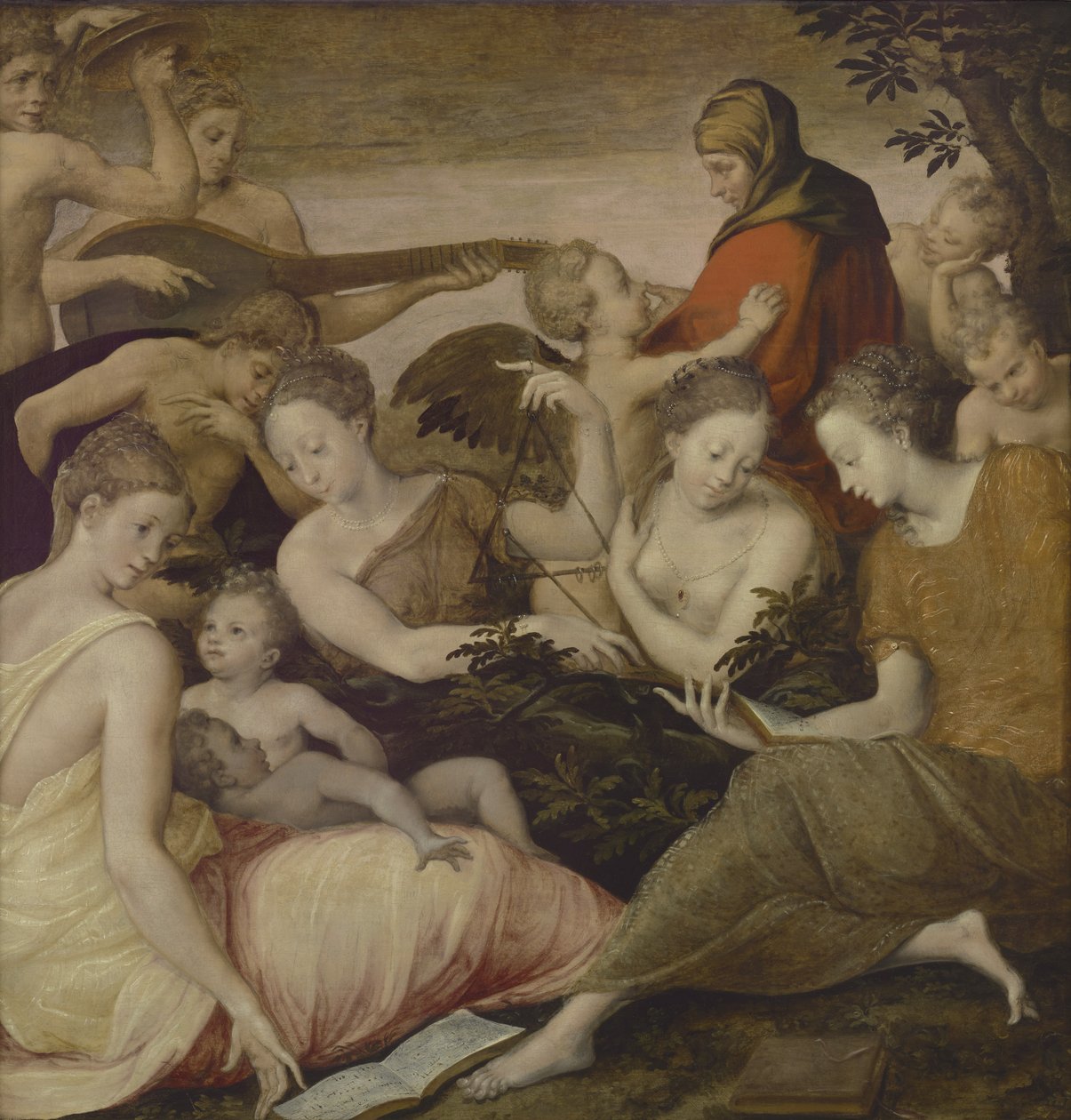 Musikkonsten, c.1565 av Francesco Primaticcio
