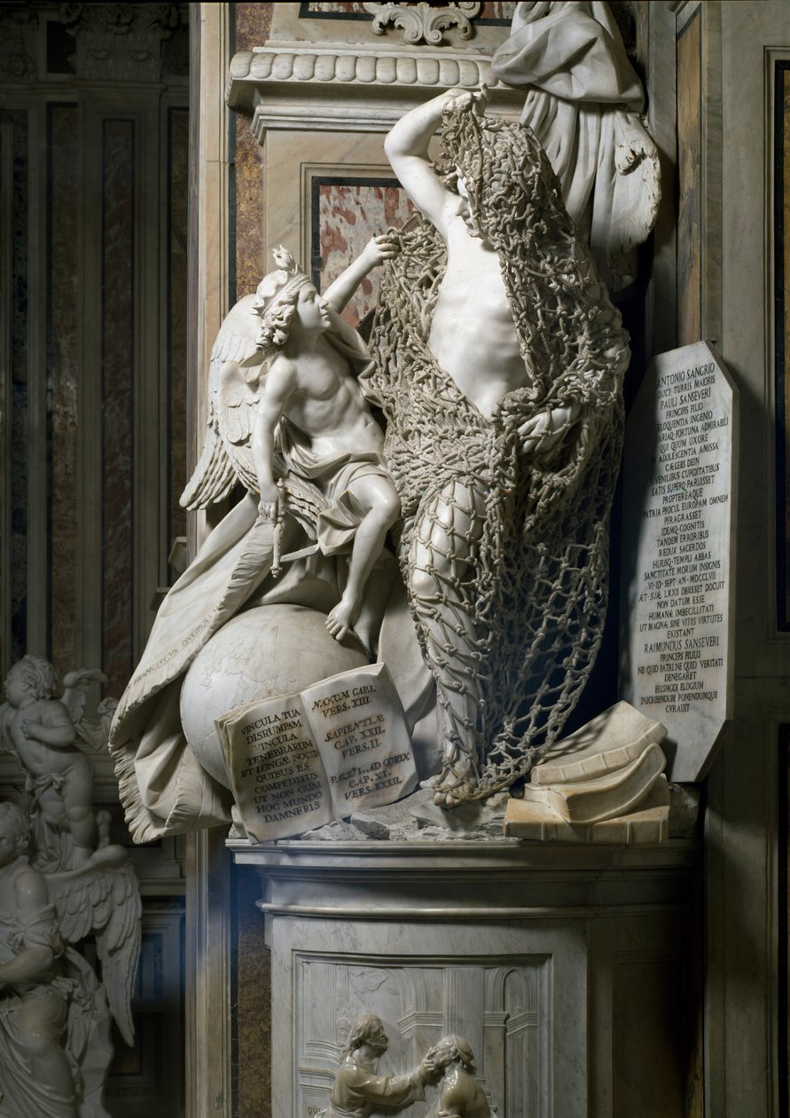 Deceit Revealed (marmor) av Francesco Queirolo