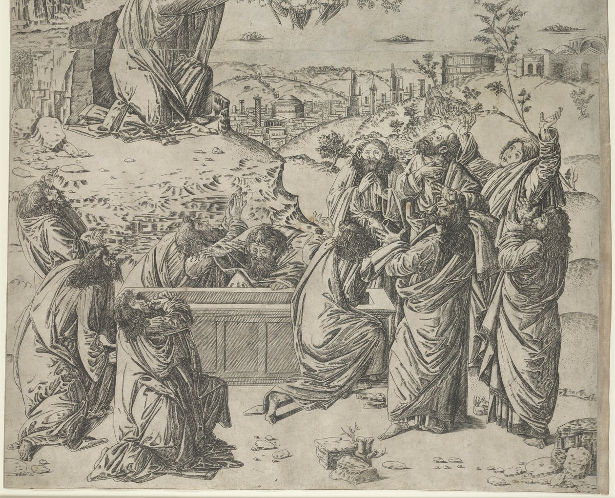 Jungfruns antagande, ca. 1495. av Francesco Rosselli