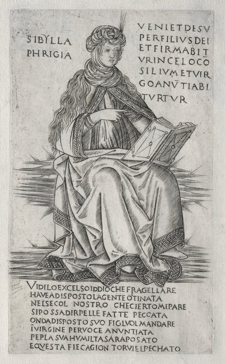 Sibyllerna: Den frygiska sibylla av Francesco Rosselli