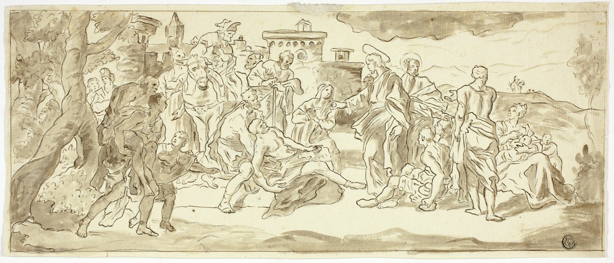 Kristus helar den lame mannen av Francesco Solimena