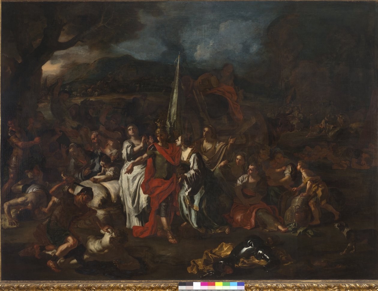 Davids besegrare av amalekiterna, 1720-21 av Francesco Solimena