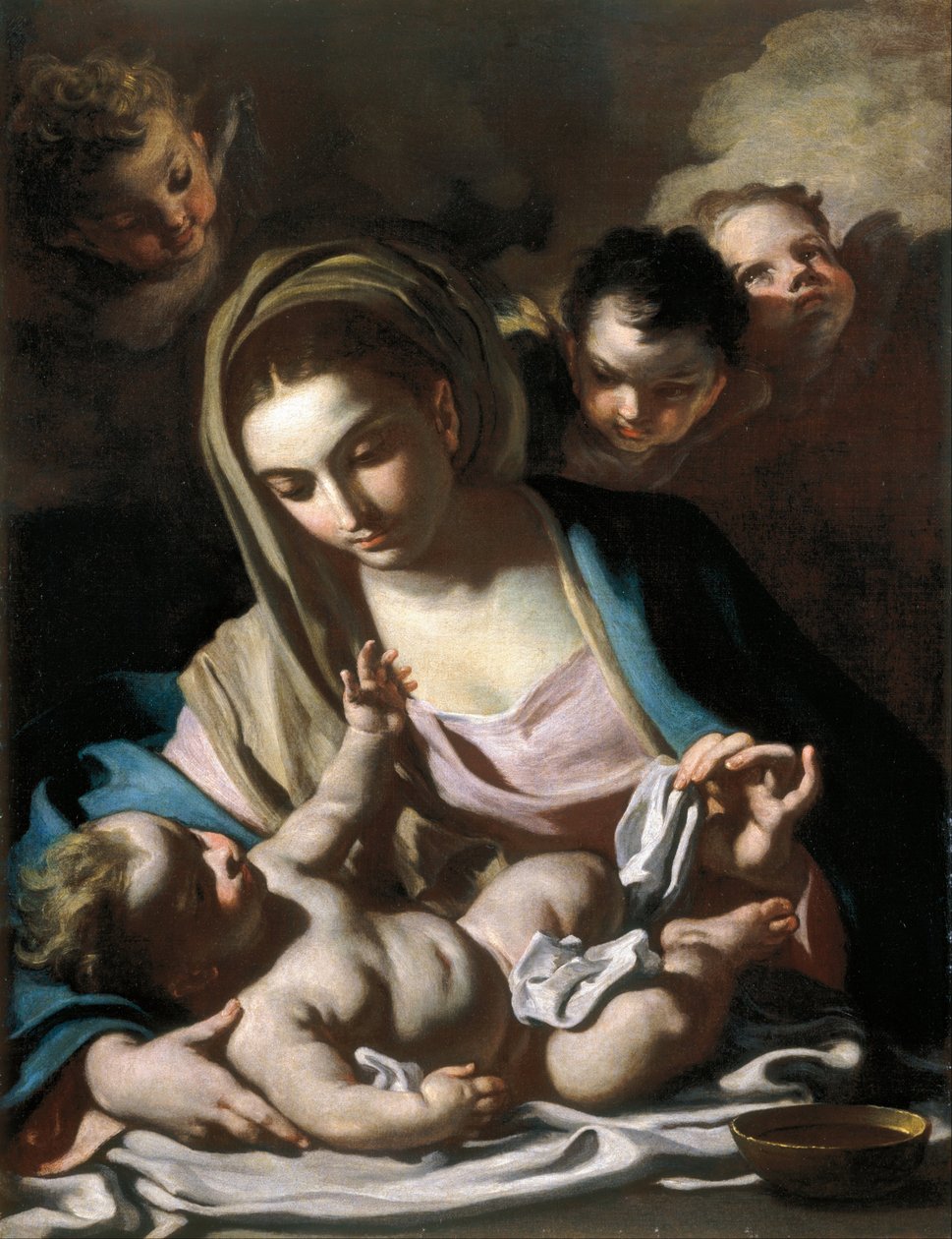 Madonna med barn av Francesco Solimena