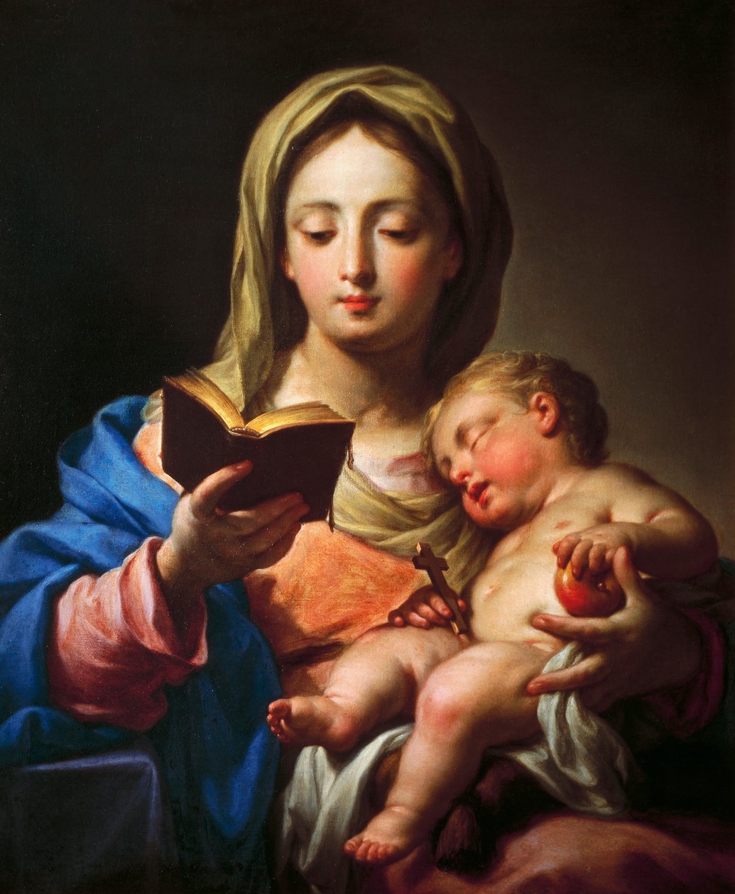 Madonna med barn (olja på duk) av Francesco Trevisani