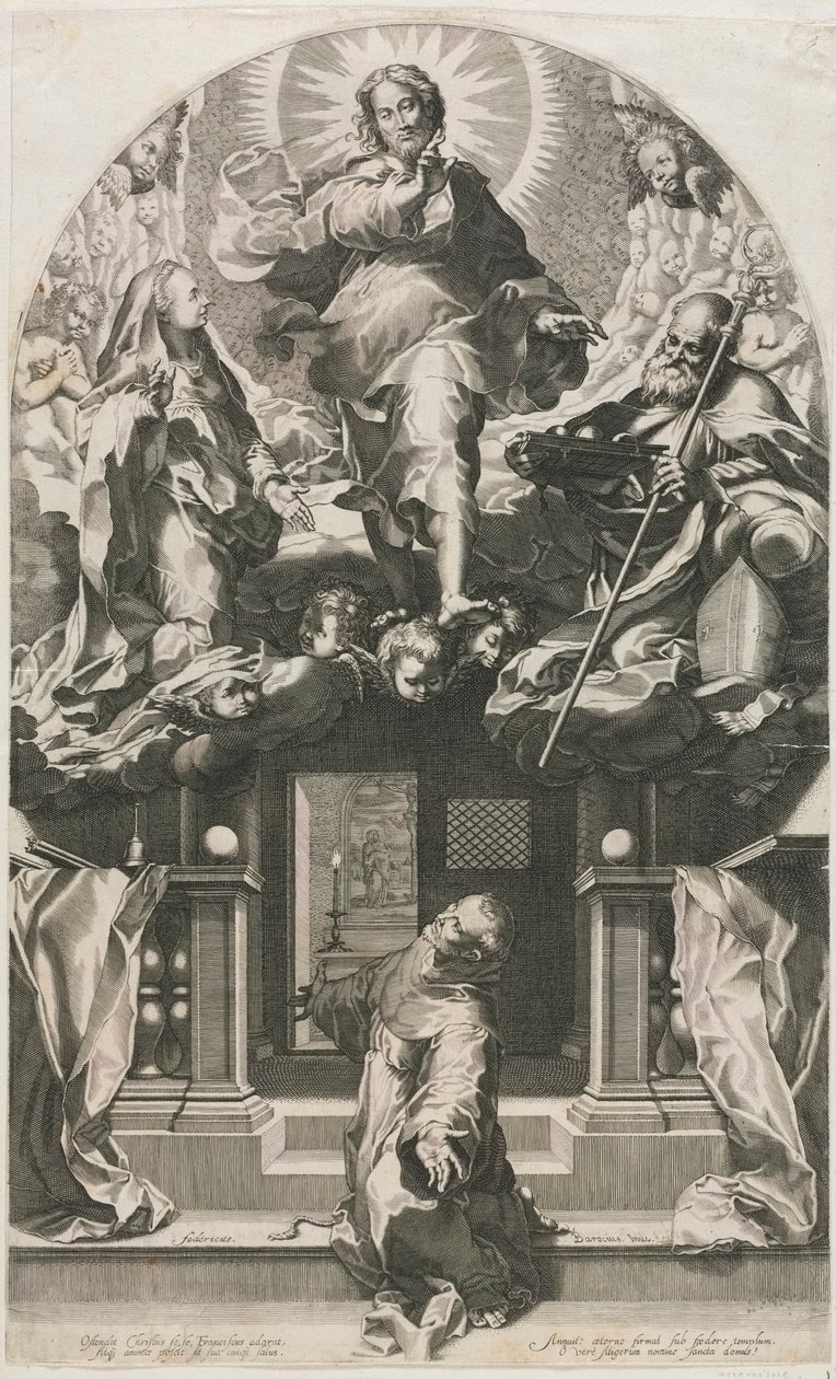Den helige Franciskus extas av Francesco Villamena
