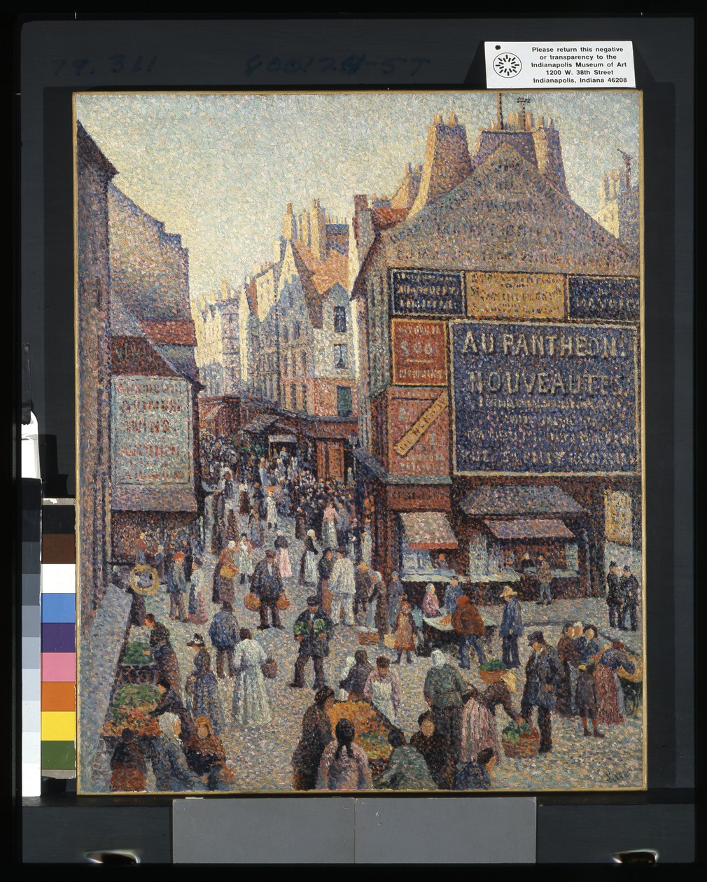 Rue Mouffetard (olja på duk) av Francesco Vinea