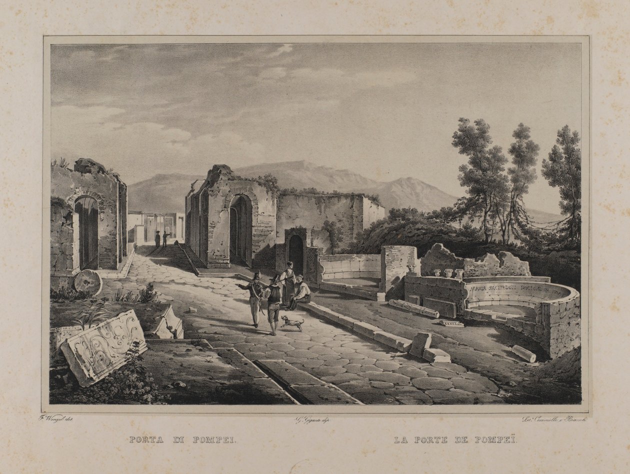 Porten till Pompeji av Francesco Wenzel