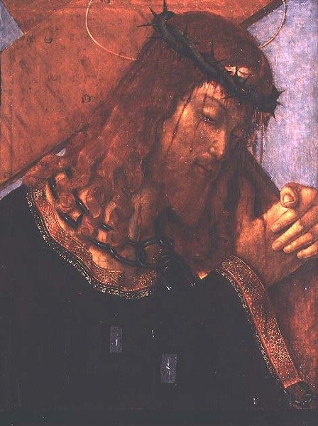 Kristus bär korset (panel) av Francesco Zaganelli di Bosio